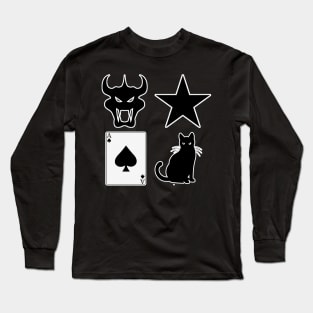 Rock Band Symbols Long Sleeve T-Shirt